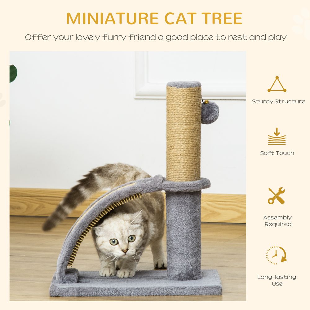 Cat Tree Climbing Activity Center with Scratching Massage Board Hanging Ball