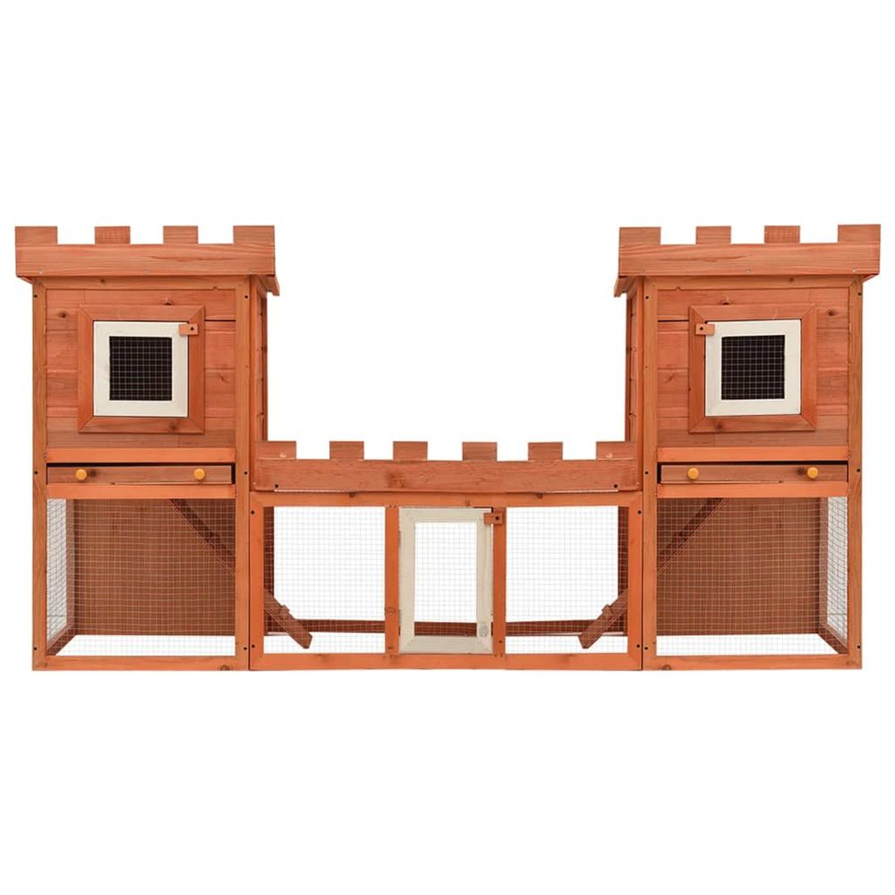 Large outdoor rabbit Hutch house pet cage double house