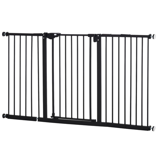 PawHut adjustable safety gate - three extensions and four adjustable screws