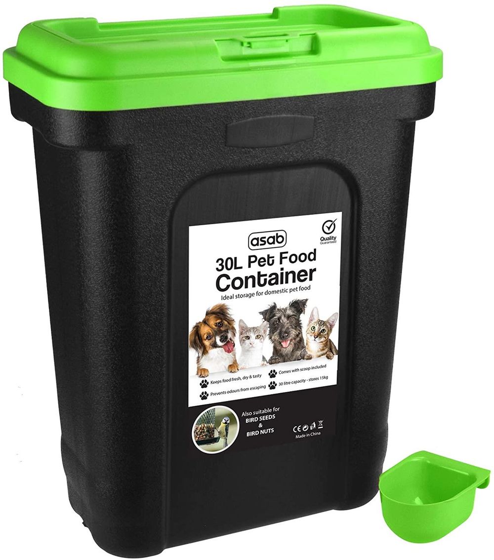 Pet food storage & scoop large green | TWL-1459 | TWL-1626 | KING-PST12