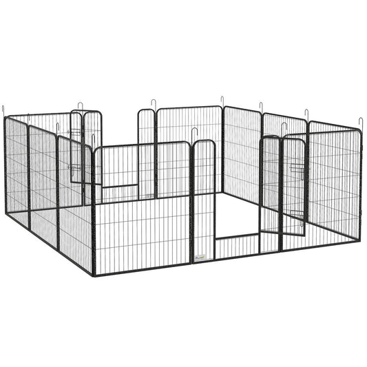 Heavy duty pet puppy play pen, 12 panels pet exercise pen, for indoors, outdoors