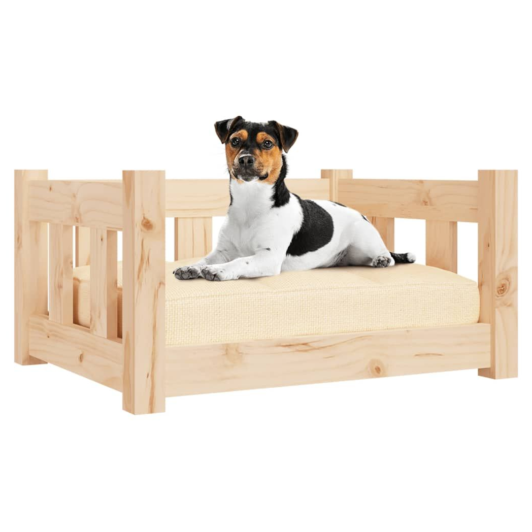 vidaXL dog bed white 95.5 x 65.5 x 28 cm solid wood pine