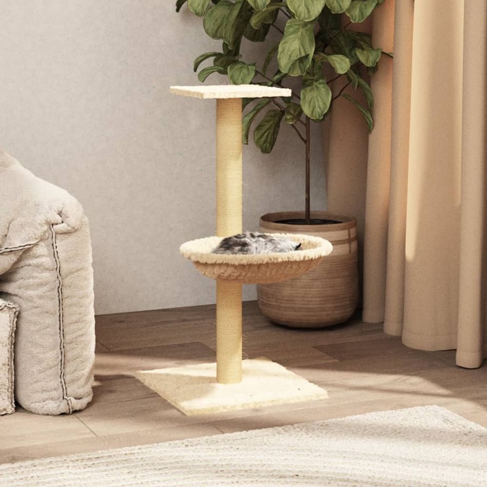 Cat tree with sisal scratching post 74 cm