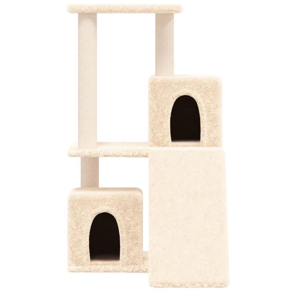 vidaXL Cat tree with sisal scratching posts cream 82 cm