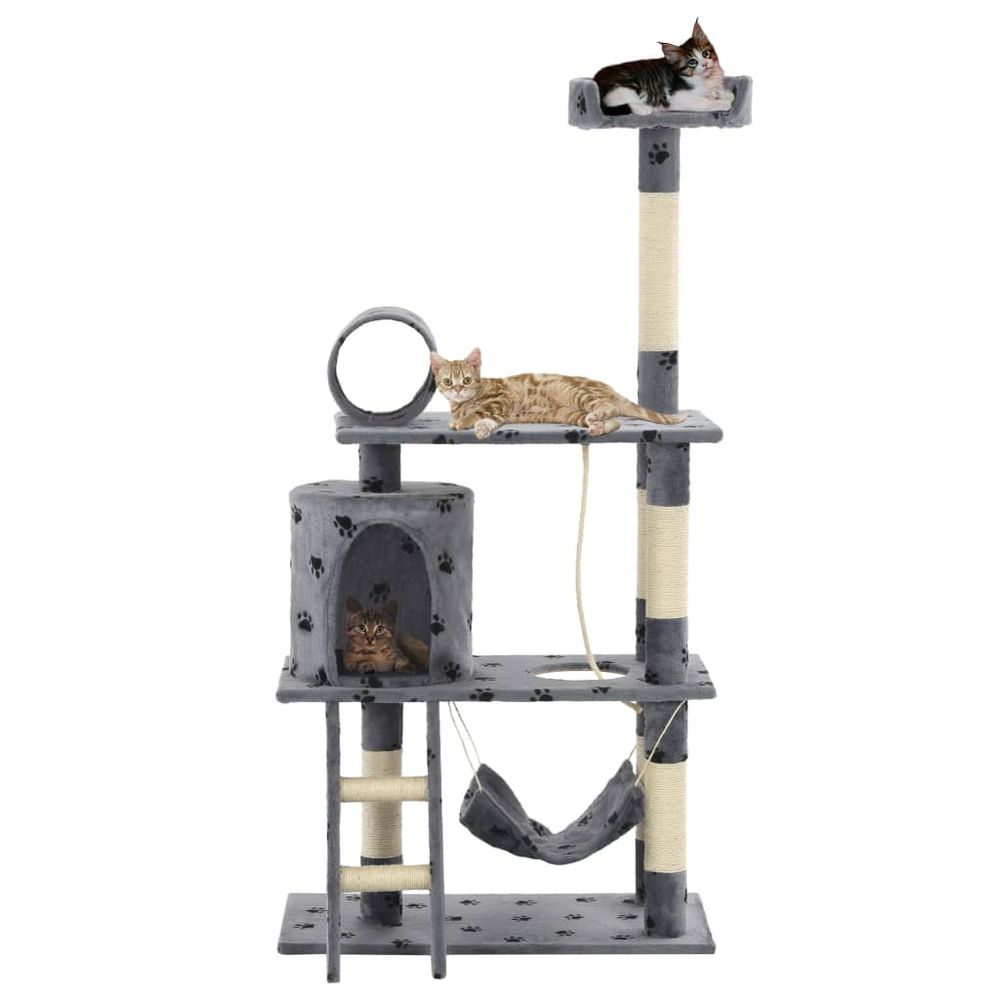 Cat tree with sisal scratching posts 140 cm