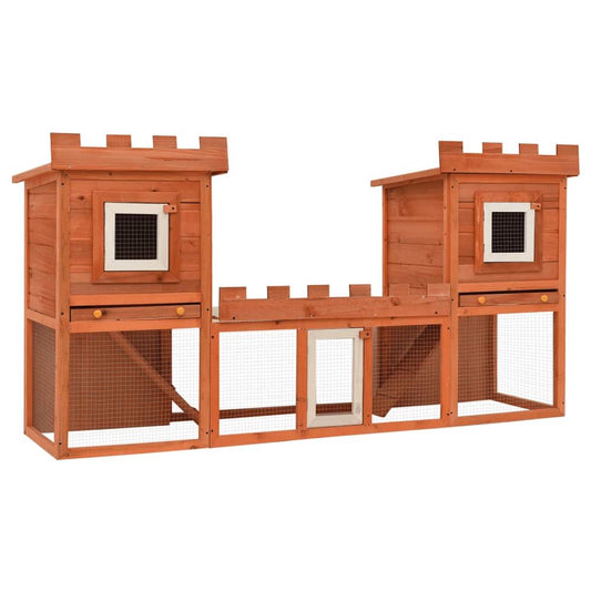 Large outdoor rabbit Hutch house pet cage double house