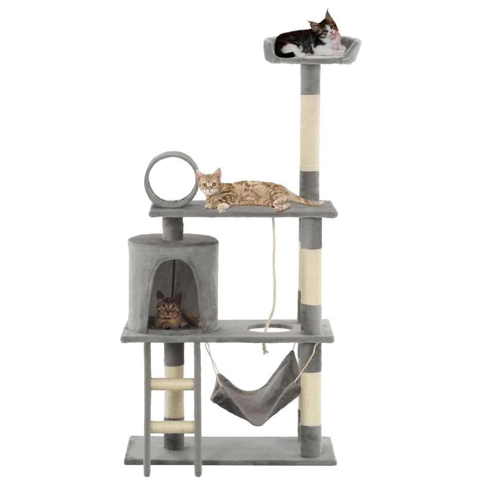 Cat tree with sisal scratching posts 140 cm