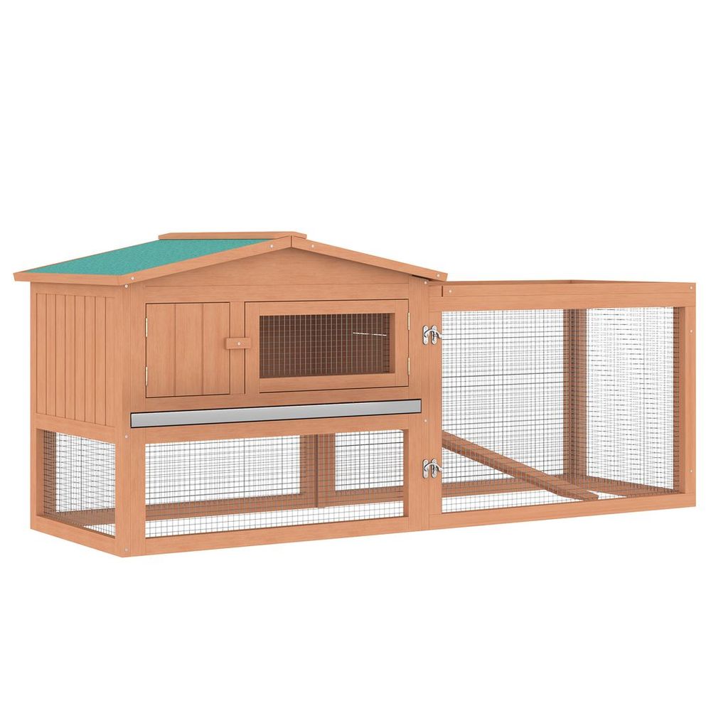 Wooden rabbit hutch, duck or chicken coop, enclosure, run, house - 2 Tier Large