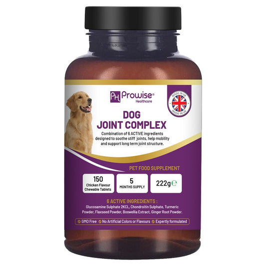Dog joint support 150 chicken chewable tablets 5 months supply | UK Made by Prowise