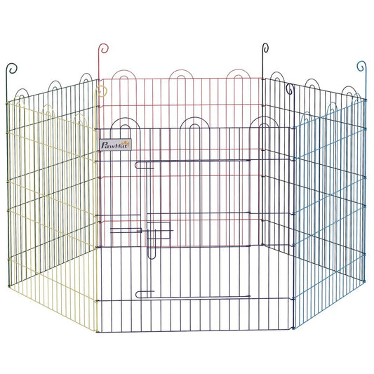 PawHut pet playpen dog puppy crate kennel with door