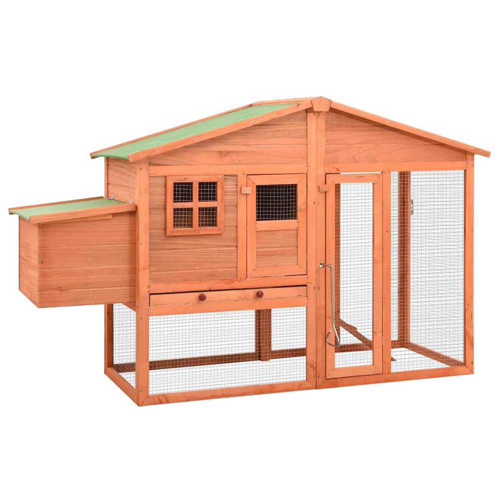 Chicken coop with nest box solid fir - wood