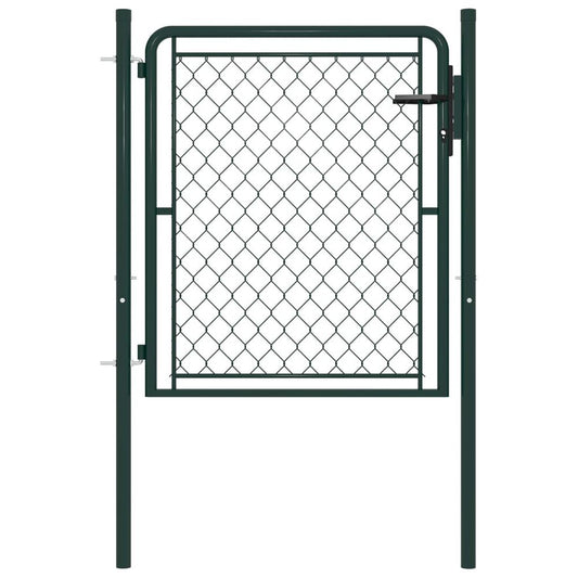 Garden steel gate 100 x 75 cm - green