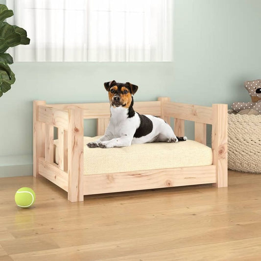 vidaXL dog bed white 95.5 x 65.5 x 28 cm solid wood pine