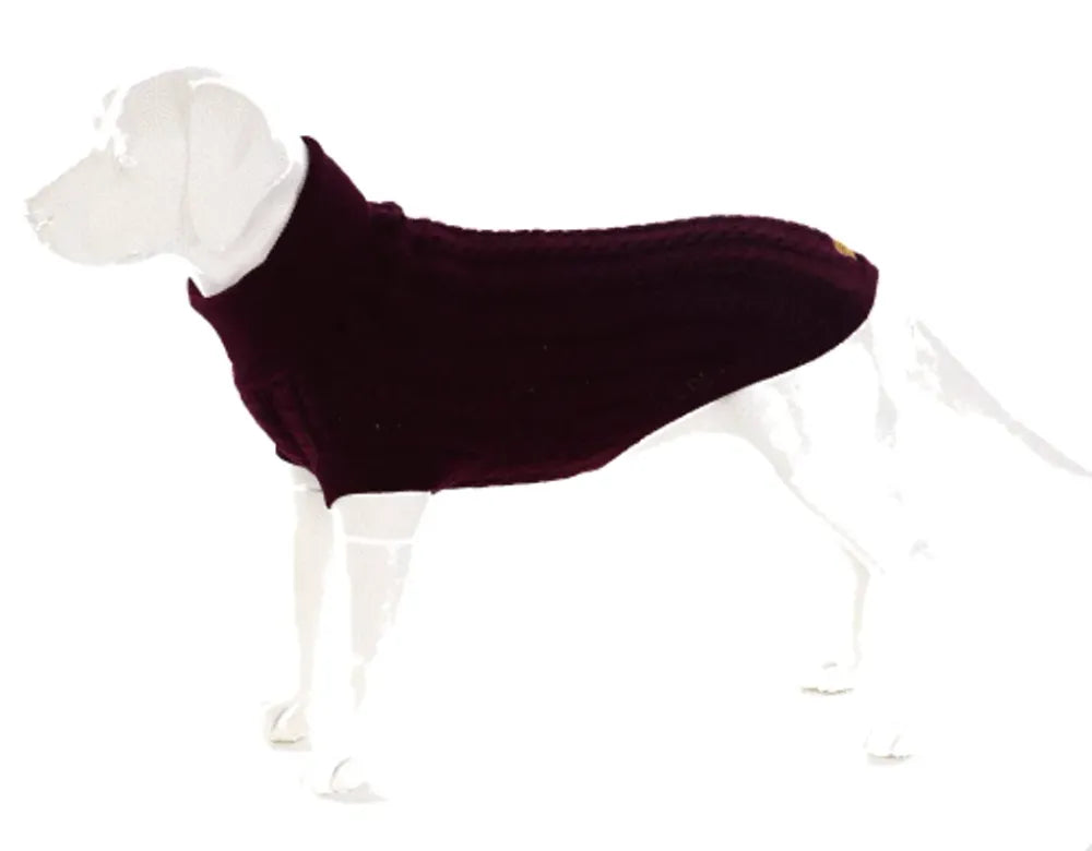 The Rascal dog jumper in grape