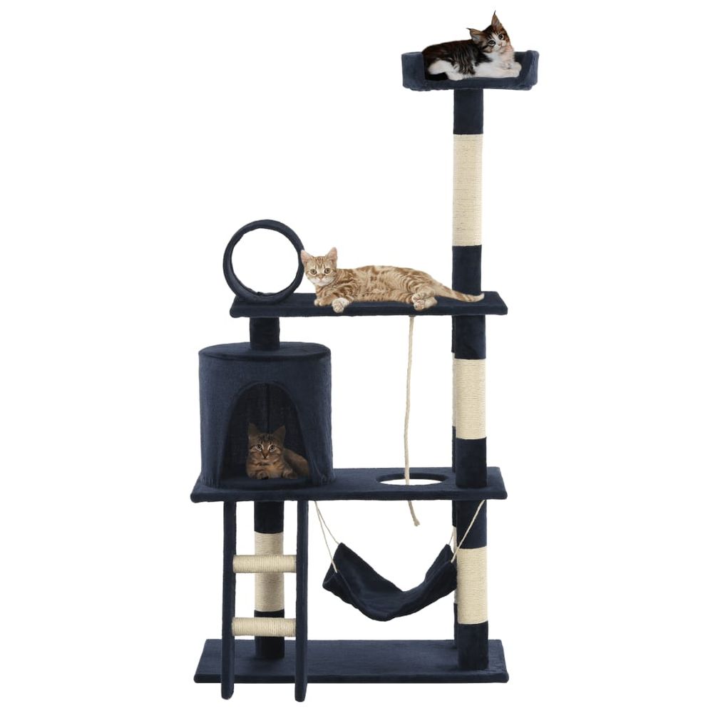 Cat tree with sisal scratching posts 140 cm