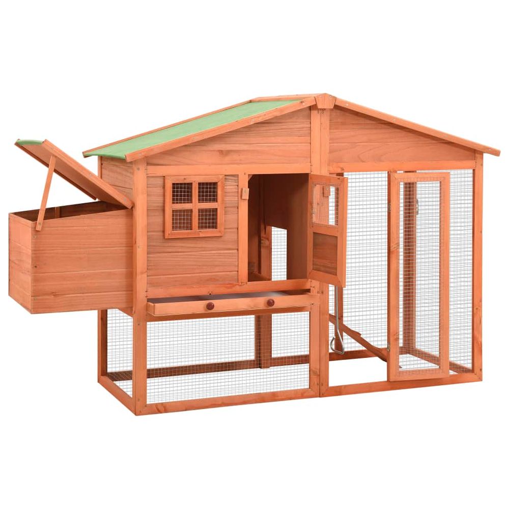 Chicken coop with nest box solid fir - wood